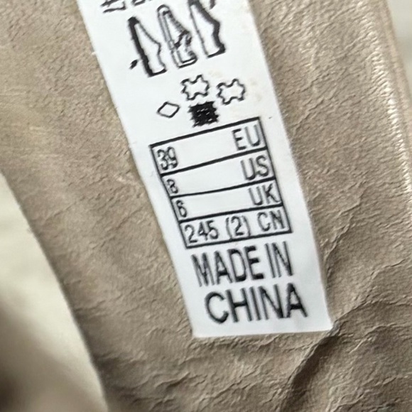 Ecco Women's Light Taupe Leather Strap Sandals Sz 8 - Picture 4 of 5